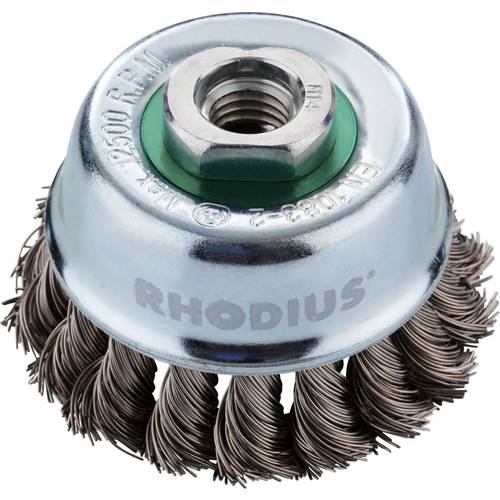 Thumbnail - Rhodius RHODIUS ETBZ, Topfbürste 65 x 20 x M14, gezopft, TOPline, Made in Germany, für Edelstahl, Stahl ETBZ 353014 1 St...