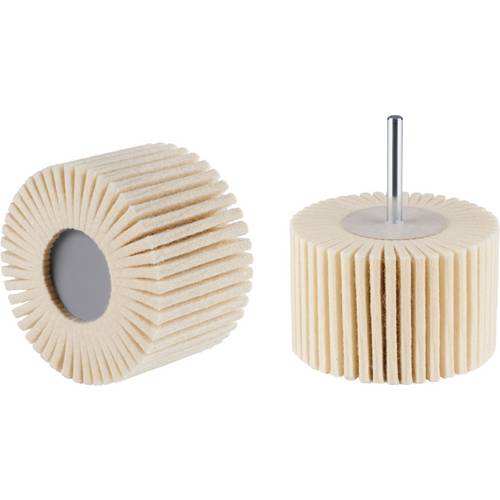 RHODIUS FLP, 10 Stück Filzlamellenpolierer 80 x 50,0 x 6,00 mm, TOPline, Made in Germany, für Edelstahl, Stahl, NE-Metal...