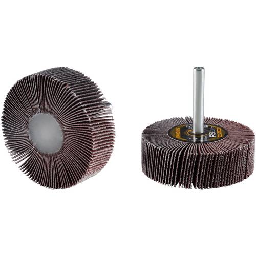 Rhodius 305150 RHODIUS FS, 10 Stück Fächerschleifer 60 x 20 x 6,0 mm, Korn 120, TOPline, für Edelstahl, Stahl, Holz 10 S...