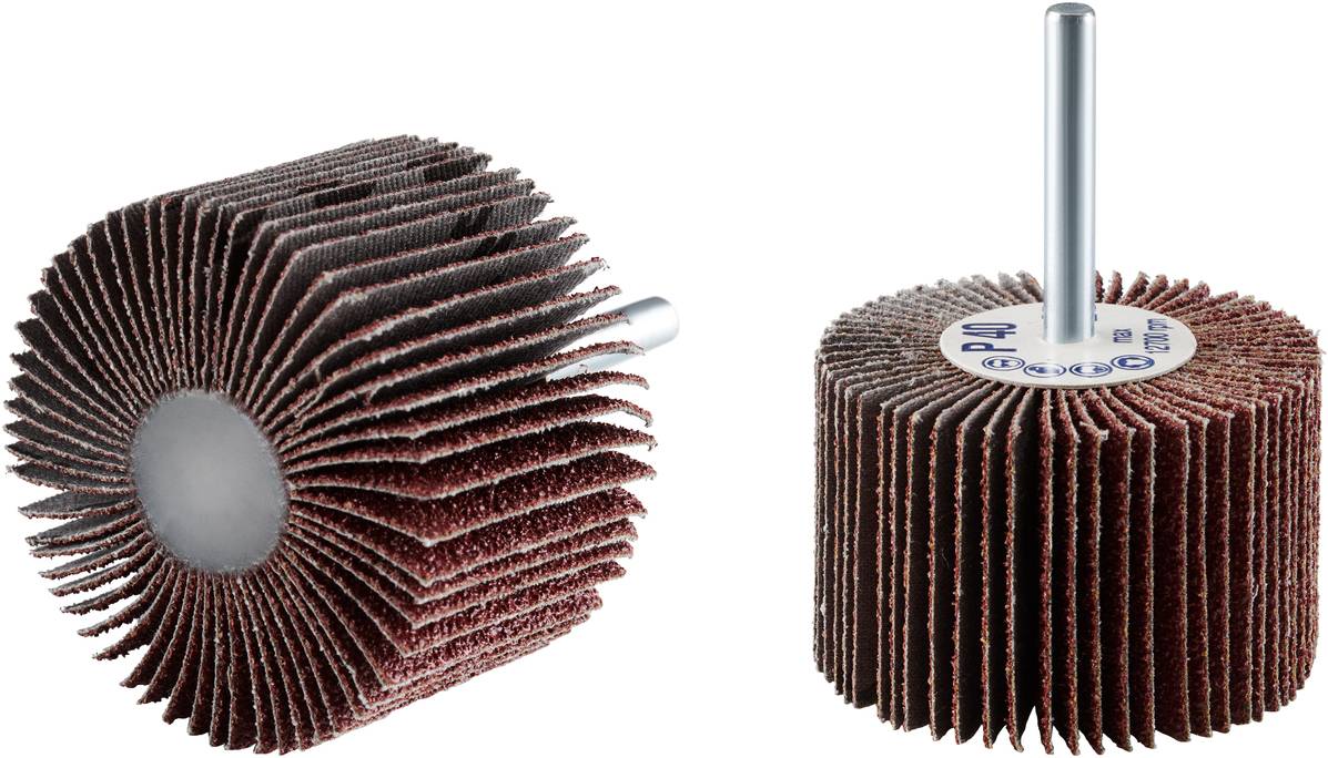 Rhodius 305492 RHODIUS FS, 10 Stück Fächerschleifer 60 x 40 x 6,0 mm, Korn 40, TOPline, für Edelstahl, Stahl, Holz 10 St...