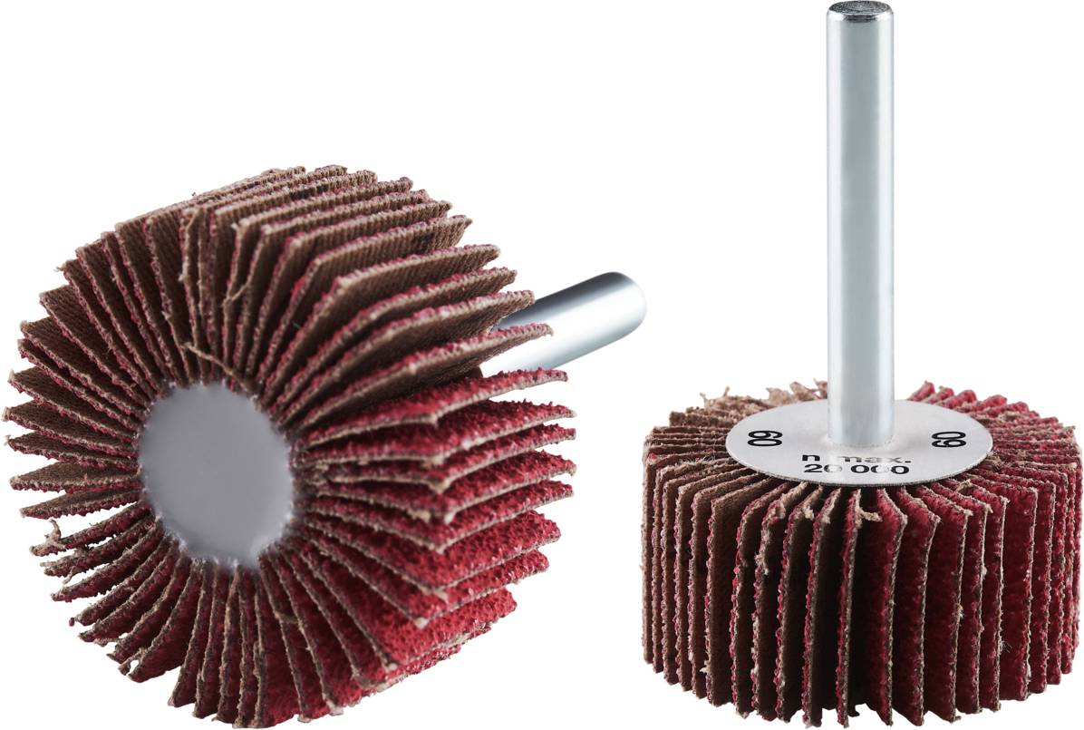 Rhodius 353308 RHODIUS FS K, 10 Stück Fächerschleifer 40 x 20 x 6,0 mm, Korn 60, TOPline, Made in Germany für universell...