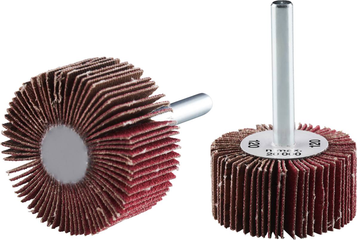 Rhodius 353310 RHODIUS FS K, 10 Stück Fächerschleifer 40 x 20 x 6,0 mm, Korn 120, TOPline, Made in Germany für universel...