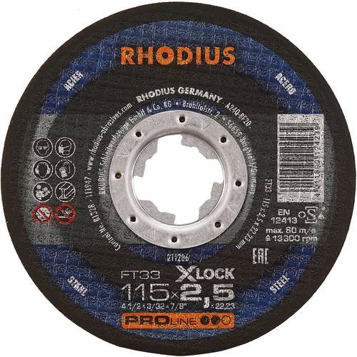 Rhodius FT33 X-LOCK 211286 Trennscheiben-Set 25 St. Stahl