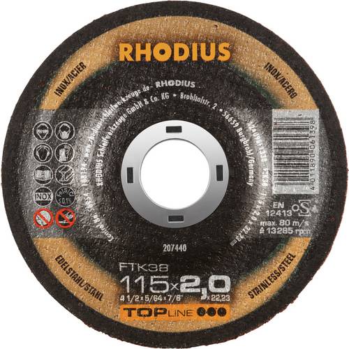 Thumbnail - Rhodius FTK38 207440 Trennscheiben-Set 25 St. Edelstahl, Stahl