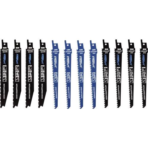 FRITZFURT 3801-3012 Säbelsägeblattsatz Universal 12-teilig Sägeblatt-Länge 150 mm 1 St.
