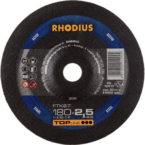 Thumbnail - Rhodius FTK67 202407 Trennscheiben-Set 25 St. Stahl