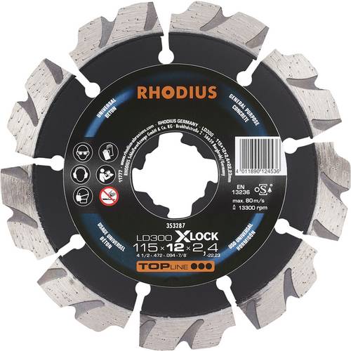 Thumbnail - Rhodius LD300 X-LOCK 353287 Diamanttrennscheibe 1 St. Beton