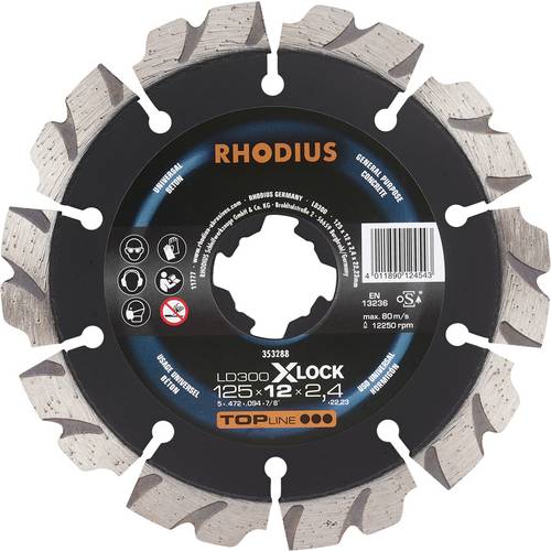 Thumbnail - Rhodius LD300 X-LOCK 353288 Diamanttrennscheibe 1 St. Beton