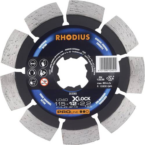 Thumbnail - Rhodius LD40 X-LOCK 353285 Diamanttrennscheibe 1 St. Beton
