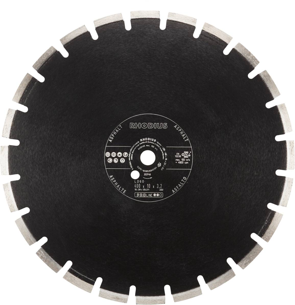 Rhodius LD60 303748 Diamanttrennscheibe 1 St. Asphalt