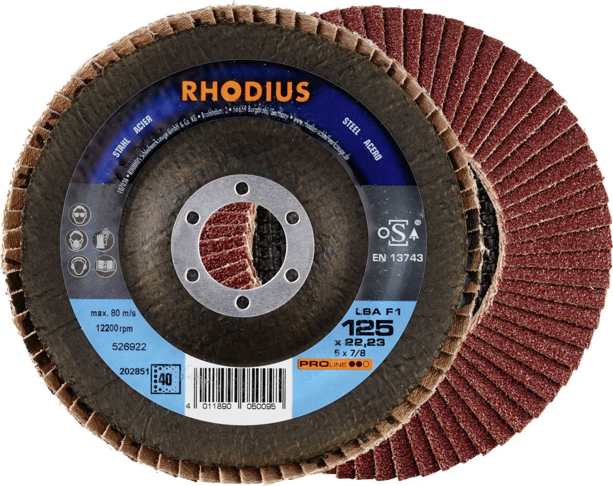 Rhodius 202851 LSA F1 Fächerschleifscheibe Stahl 10 St.