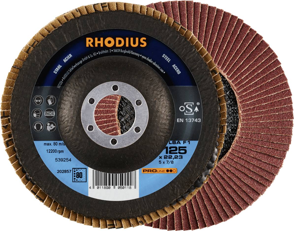 Rhodius 202857 LSA F1 Fächerschleifscheibe Stahl 10 St.