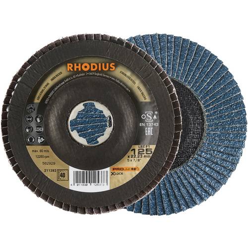 Thumbnail - Rhodius 211392 LSZ F1 X-LOCK Fächerschleifscheibe Edelstahl, Stahl 10 St.