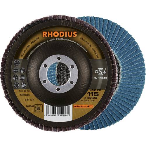 Thumbnail - Rhodius 202667 LSZ F2 Fächerschleifscheibe Edelstahl, Stahl 10 St.