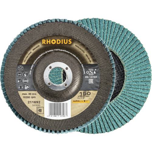 Rhodius 211692 LSZ F3 Fächerschleifscheibe Edelstahl, Stahl 10 St.