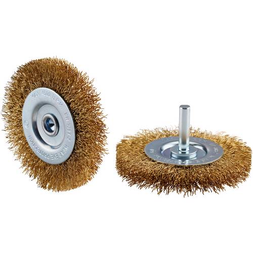 Thumbnail - Rhodius RHODIUS MRBWBM, 10 Stück Rundbürste 75 x 10 x 16 x 6,0 mm, gewellt, TOPline, für Stahl 353235 10 St.