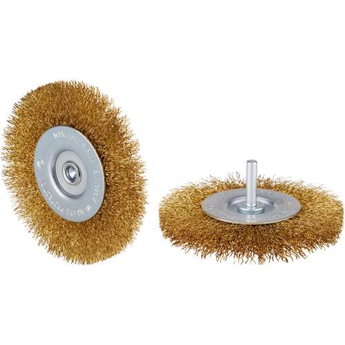 Rhodius RHODIUS MRBWBM, 10 Stück Rundbürste 100 x 12 x 22 x 6,0 mm, gewellt, TOPline, für Stahl MRBWBM 353236 10 St.