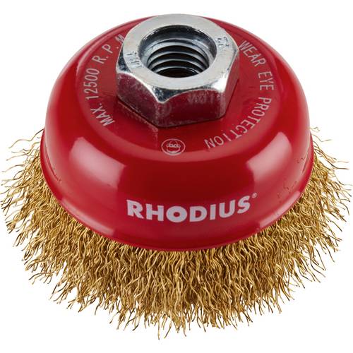 Rhodius RHODIUS MTBW , 9 Stück Topfbürste 65 x 21 x M14 mm, gewellt, PROline, für Stahl MTBW 353242 9 St.