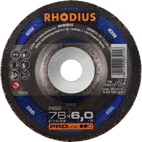 Thumbnail - Rhodius 302038 RS2 Schruppscheibe Stahl 25 St.