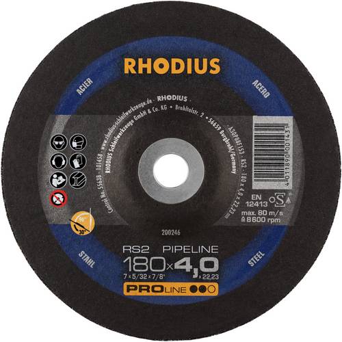 Thumbnail - Rhodius 200246 RS2 PIPELINE Schruppscheibe Stahl 10 St.