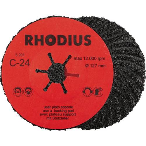 Rhodius 300476 Fiberscheibe Stein, Guss 25 St.