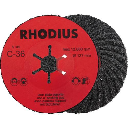 Rhodius 300477 Fiberscheibe Stein, Guss 25 St.