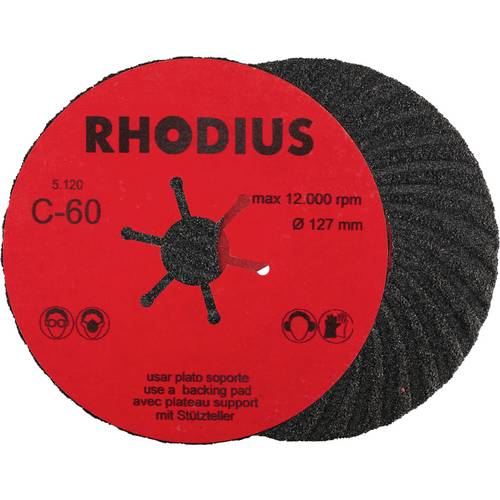 Rhodius 300479 Fiberscheibe Stein, Guss 25 St.