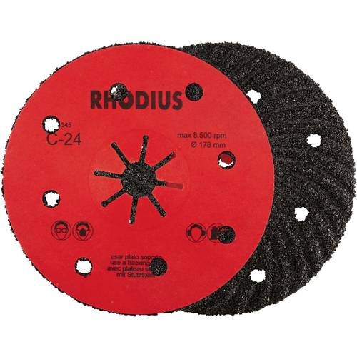 Rhodius 300483 Fiberscheibe Stein, Guss 25 St.