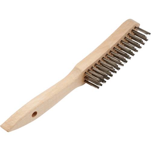 Thumbnail - Rhodius RHODIUS SHBG, 12 Stück Handbürste 3 Reihen, gerade, TOPline, für Stahl SHBG 353056 12 St.