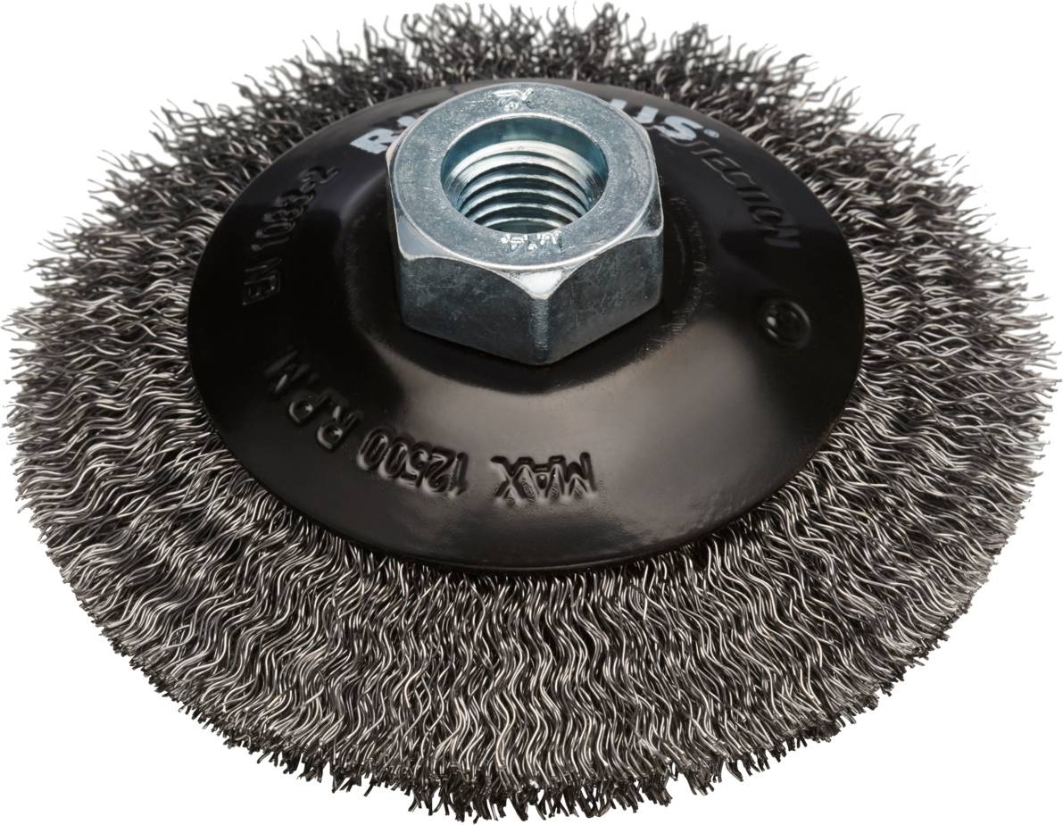Rhodius RHODIUS SKBW, Kegelbürste 100 x 10 x 20 x M14, gewellt, PROline, für Stahl SKBW 353025 1 St.
