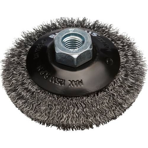 Thumbnail - Rhodius RHODIUS SKBW, Kegelbürste 100 x 10 x 20 x M14, gewellt, PROline, für Stahl SKBW 353025 1 St.