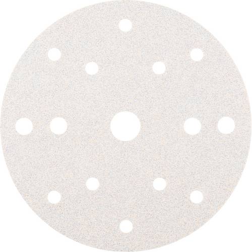 Rhodius 305977 RHODIUS SKP15 WHITE V, 50 Stück Klettscheibe 150 mm, Form CK 861, Korn 60, ALPHAline, für NE-Metalle, Hol...