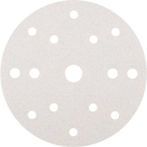 Rhodius 305979 RHODIUS SKP15 WHITE V, 50 Stück Klettscheibe 150 mm, Form CK 861, Korn 100, ALPHAline, für NE-Metalle, Ho...