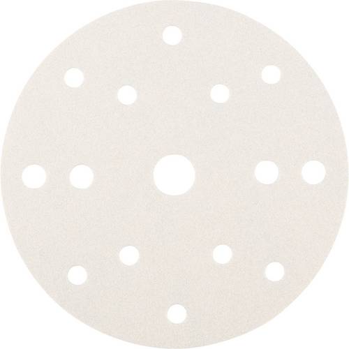 Rhodius 305981 RHODIUS SKP15 WHITE V, 50 Stück Klettscheibe 150 mm, Form CK 861, Korn 150, ALPHAline, für NE-Metalle, Ho...