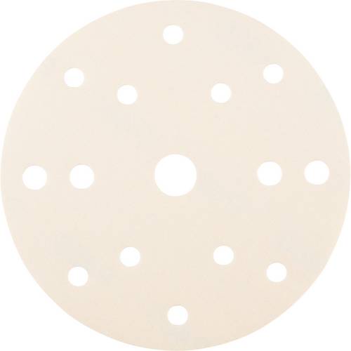 Rhodius 305984 RHODIUS SKP15 WHITE V, 50 Stück Klettscheibe 150 mm, Form CK 861, Korn 400, ALPHAline, für NE-Metalle, Ho...