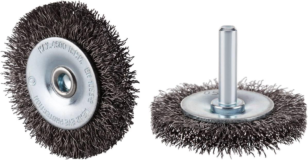 Rhodius RHODIUS SRBWBM, 20 Stück Rundbürste 50 x 7 x 10 x 6,0 mm, gewellt, TOPline, für Stahl SRBWBM 353027 20 St.