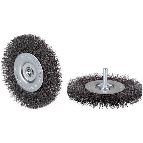 Rhodius RHODIUS SRBWBM, 10 Stück Rundbürste 100 x 12 x 22 x 6,0 mm, gewellt, TOPline, für Stahl SRBWBM 353029 10 St.