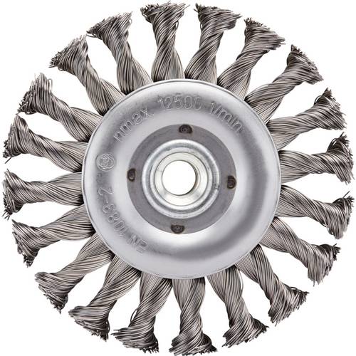 Rhodius RHODIUS SRBZ, 6 Stück Rundbürste 125 x 13 x 28 x M14, gezopft, TOPline, Made in Germany, für Stahl SRBZ 353132 6...