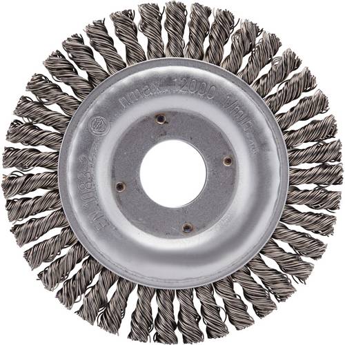 Thumbnail - Rhodius RHODIUS SRBZ, 10 Stück Rundbürste 115 x 6 x 20 x 22,23 mm, gezopft, TOPline, Made in Germany, für Stahl SRBZ 353...