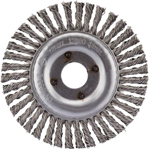 Rhodius RHODIUS SRBZ, 10 Stück Rundbürste 125 x 6 x 25 x 22,23 mm, gezopft, TOPline, Made in Germany, für Stahl SRBZ 353...