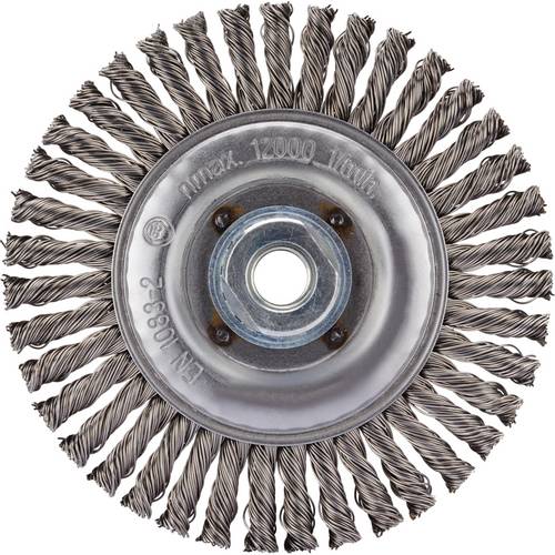 Rhodius RHODIUS SRBZ, 6 Stück Rundbürste 125 x 6 x 25 x M14, gezopft, TOPline, Made in Germany, für Stahl SRBZ 353130 6 ...