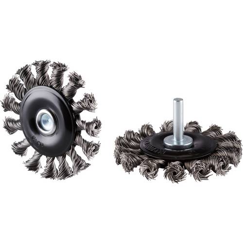 Rhodius RHODIUS SRBZGS, 12 Stück Rundbürste 75 x 12 x 18 x 6,0 mm, gezopft, TOPline, für Stahl SRBZGS 353046 12 St.