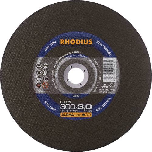 Thumbnail - Rhodius ST21 201307 Trennscheibe 10 St. Stahl, Guss