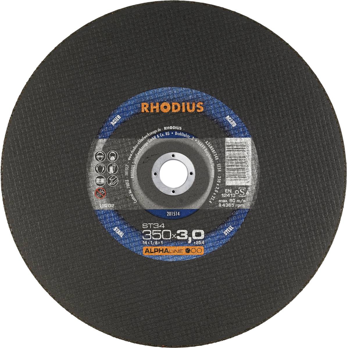 Rhodius ST34 201514 Trennscheibe 10 St. Stahl