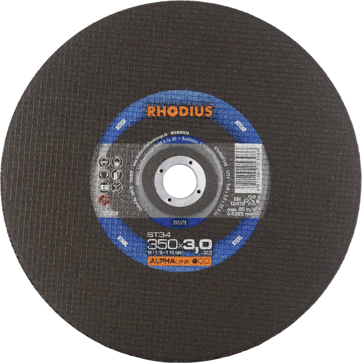 Thumbnail - Rhodius ST34 205578 Trennscheibe 10 St. Stahl