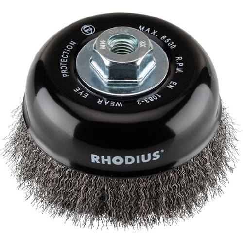 Thumbnail - Rhodius RHODIUS STBW, Topfbürste 125 x 30 x M14, gewellt, PROline, für Stahl 353019 1 St.