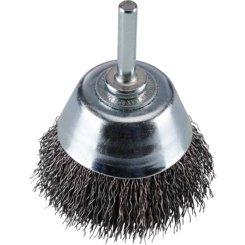 Rhodius RHODIUS STBWGS, 10 Stück Topfbürste 50 x 10 x 6,0 mm, gewellt, TOPline, Made in Germany, für Stahl STBWGS 353138...