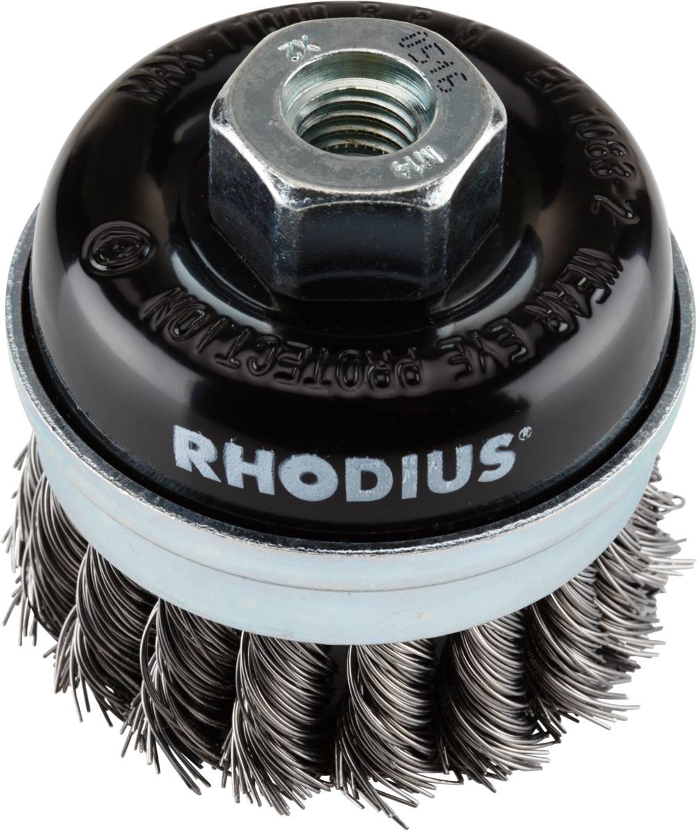 Rhodius RHODIUS STBZ, Topfbürste 75 x 20 x M14, gezopft, PROline, für Stahl STBZ 353010 1 St.