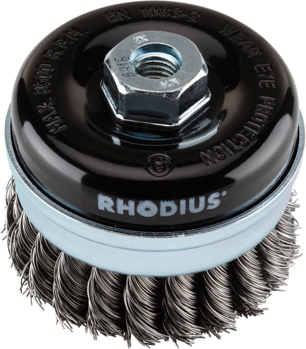 Rhodius RHODIUS STBZ, Topfbürste 80 x 20 x M14, gezopft, PROline, für Stahl STBZ 353011 1 St.