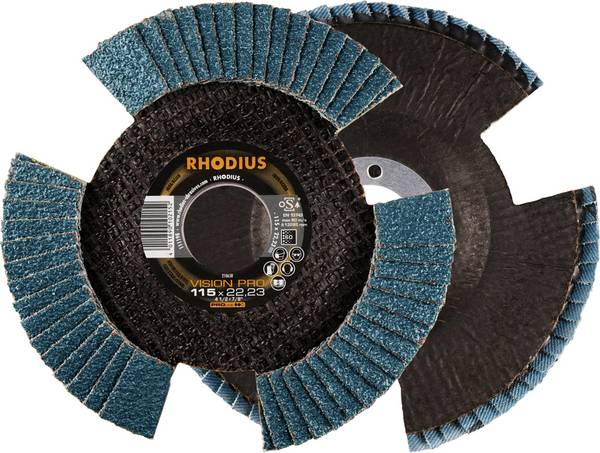 Rhodius 210638 VISION PRO Fächerschleifscheibe   Körnung (num) 60  10 St.